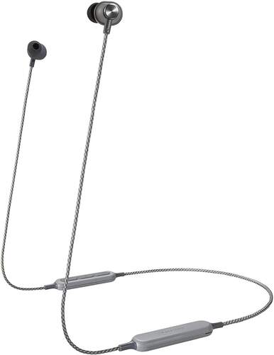 Auriculares Panasonic RP-HTX20BE-H Gris - Batería 8,5 Horas, Bluetooth, Micrófono, Unidad 9mm