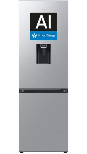 Frigor&iacute;fico Samsung RB34C632DSA/EF - Clase D, 185 cm, 344 L, NoFrost, SpaceMax, Dispensador,Inverter