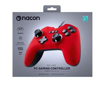 MANDO NACON CG-100 PARA PC CON CABLE ROJO