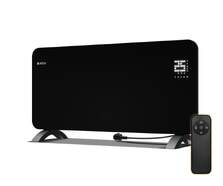 Placa radiante Artica APRCRIS1500 - 1500 W, LED display, Temporizador, Termostato, Cristal, Negro