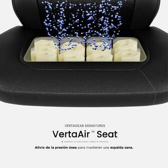 SILLA GAMING VERTAGEAR SL1800 BLACK ERGONOMIC ED