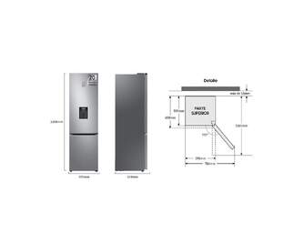 FRICOM. SAMSUNG RB38C655DS9/EF 203x60 NF INOX DISP
