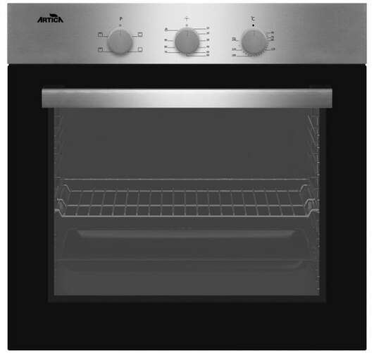 Horno Artica AHB8004X - Clase A, 87L, Est&aacute;tico, 5 Funciones, Grill, Temporizador