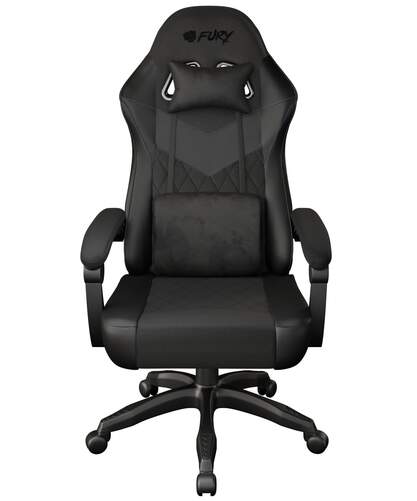 Silla Gaming Fury Shinai S2 - Reposacabezas, almohada lumbar, inclinable, reposabrazos fijos blandos