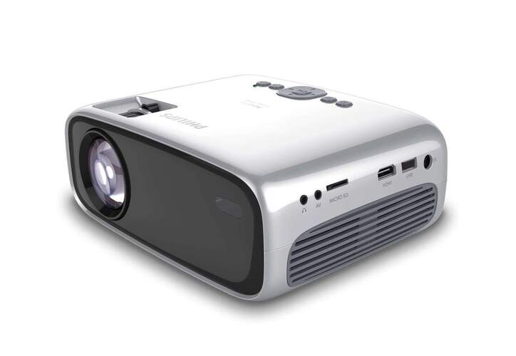 Proyector Philips NeoPix NPX443/INT - Full HD, Hasta 65", WiFi + Bluetooth, Altavoces Estéreo