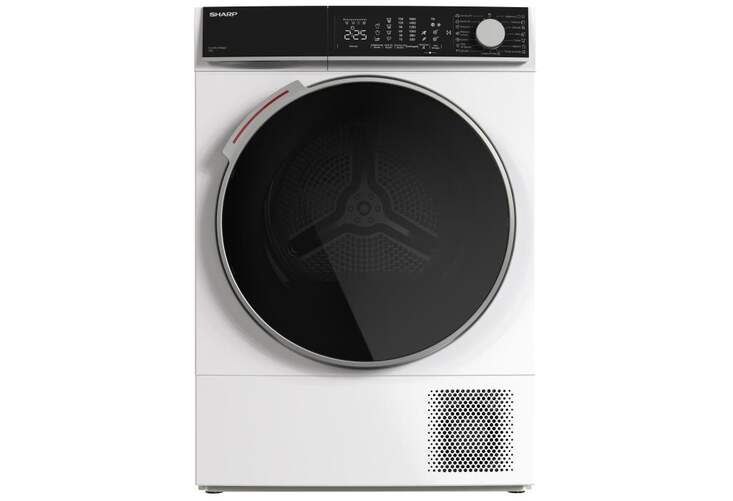 Secadora Sharp KDNHL9S9GW2ES - 9 kg, clase A ++, 15 programas, cuba bubble, cabina wave, blanco