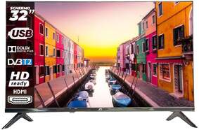 TV JCL 32" Direct LED 32HDDTV2023 - HD Ready, 60 Hz, Dolby Digital Plus, 2 altavoces (8+8)16W, HDMI