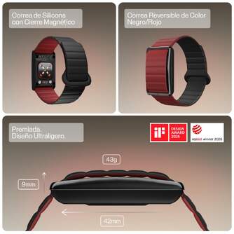 SMART BAND POLAR LOOP GEN2 BLK/CHE SIL S-M