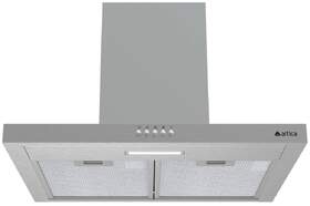 Campana Decorativa Artica ALINE60BI - 60 cm, 400 m3/h, Luz LED, 3 Velocidades, Clase B, Inox