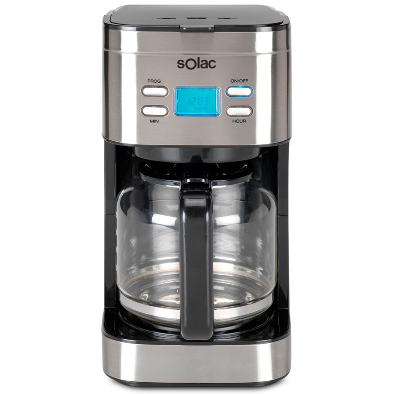 Cafetera de goteo Solac Digitall Stilo CF4028 - 12/15 Tazas, 1.5 Litros