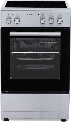 Cocina El&eacute;ctrica Artica AKVI5055X - Vitrocer&aacute;mica 3 Zonas, 50x55cm, Horno 5 Funciones, 48 L