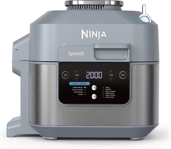 Olla Eléctrica Ninja ON400EU - 5,7 L, 4 raciones en 15 minutos, 10 funciones, Cocción al vapor