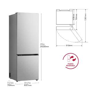 FRICOM. LG GBBW726CMB 203x70 INOX METALFRESH