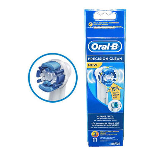 Recambio dental ORAL-B EB-20-3 FFS Precission Clean - Filamentos indicadores, Pack 3 recambios