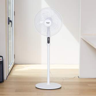 VENTILADOR PIE TAURUS ICE BRISE 40CM 3EN1 BCO TIMR