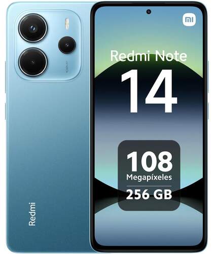 Xiaomi Redmi Note 14 8/256 GB Azul  -  6,67", 108 MP, MediaTek Helio G99-Ultra, 5500 mAh