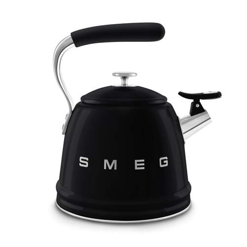 Hervidor Smeg WKF01BL - 2,3 L, Silbante, Negro