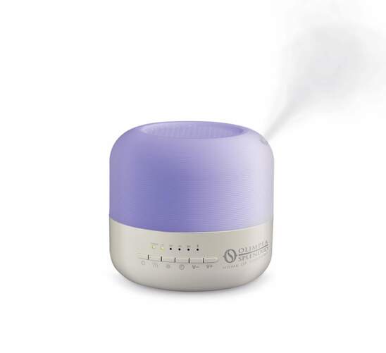 Humidificador Olimpia Astomi Sound - 60 ml/h, Depósito 400 ml, 2 Modos, Luz LED, Bluetooth