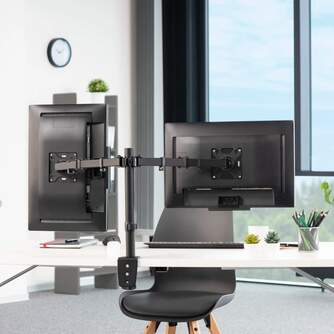 SOPORTE HAMA 00118491 PC MONITOR  13%%%quot;-32%%%quot; 2 BRAZOS