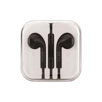 AURICULARES DCU JACK 3,5MM STEREO NEGRO
