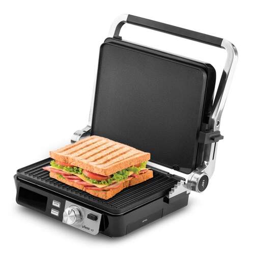 Grill Ufesa K2 2000 W - 29x23 cm, LCD, Resistencia Integrada, Negro