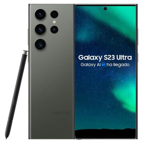 Samsung Galaxy S23 Ultra 8/256GB Verde - 6.8" QHD+ 120Hz, Snapdragon 8, 200+10+10+12Mpx, 5000mAh 45W