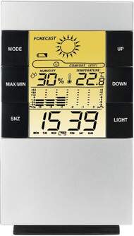 EST. METEOROLOGICA HAMA 00186379 TH-200 PLATA INT