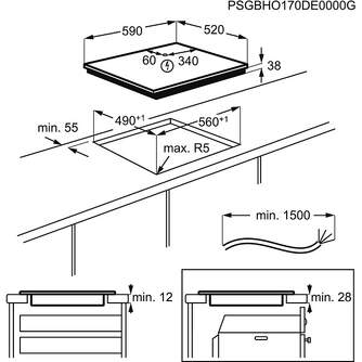 ENCIM. ELECTROLUX EHF6232IOK 3F VITRO