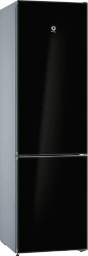 Frigorífico Combi Balay 3KFD765NI - Clase D, 203x60cm, 368L, NoFrost, Cajón 0ºC, Cristal Negro