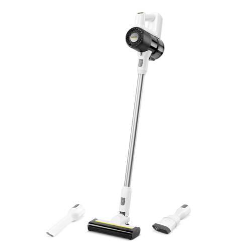 Aspiradora Escoba Karcher KVA2 22V BLDC - 3 niveles de succi&oacute;n, 22 V, 40 min autonom&iacute;a, Blanco