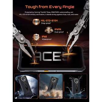 SMARTPHONE CUBOT KING KONG ACE 5 8/256 6,75%%%quot; BLK