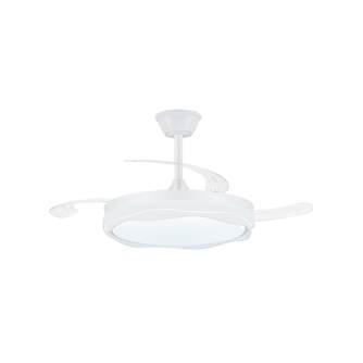 VENTILADOR TECHO CRISTAL PRIUS RETRAC  APP WH