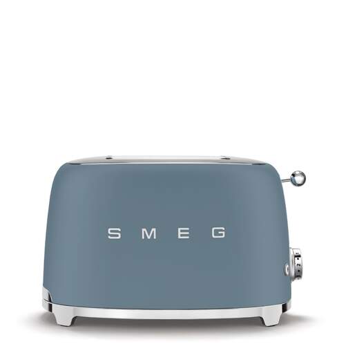 Tostador Smeg TSF01SBMEU Azul - 950 W, 2 ranuras, funciones descongelar y recalentar, 6 intensidades