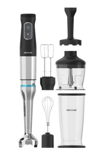 Batidora Cecotec Katana 15 Smash B - 1500W, 21 Velocidades, Accesorios, 6 Hojas Titanio, Perreo Move