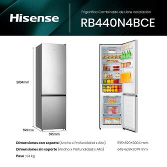 FRICOM. HISENSE RB440N4BCE 201x60 NF INOX