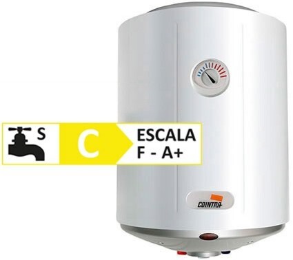 Termo eléctrico Cointra Aral TNC Plus 30 Slim - Clase C, 1500W,  28.5 Litros, 35-60ºC, Vitrificado