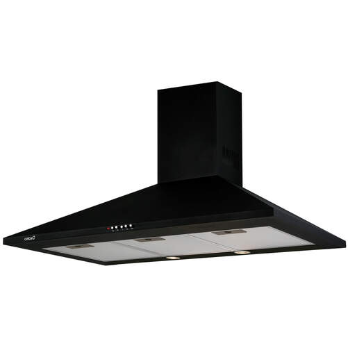 Campana extractora Cata Omega BK 900 - 90cm, Extracción máx 645 m3/h, 3 Potencias, Negra