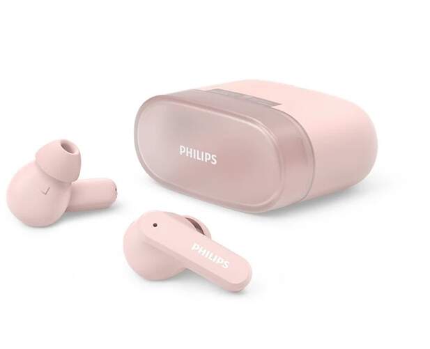 Auricualres Philips TAT2000BK - True Wireless Stereo, BT 5.4, IPX4, 32h bater&iacute;a, rosa, carga r&aacute;pida