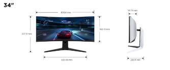 MONITOR TCL 34%%%quot; 34R83Q CURVED MINILED 170HZ 4K