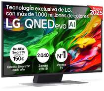 TV LG 43" QNED MiniLED 43QNED87A6D - 4K Ultra HD, Alfa7, Web OS 25, Dolby Digital 20W, HDR10
