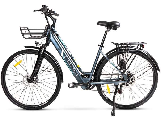 Bicicleta eléctrica SmartGyro Sunset Titanium - 250 W, 10000 mAh (50 km aut.)