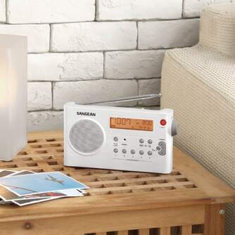 RADIO PORTATIL SANGEAN PR-D7 BLANCO FM/AM