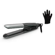 Plancha Pelo Rowenta SF7120 - 2 En 1, Alisar, Rizar, Titanio, Negro, Gris