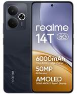 Realme 14T 8/256 GB Negro - 6,67", MediaTek Dimensity, MicroSD, Android 15, 50 MP, 6000 mAh
