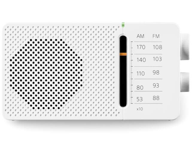 Radio portatil Sangean SR-36 Blanco - FM/AM,toma de auriculares, indicador led, antena telescópica
