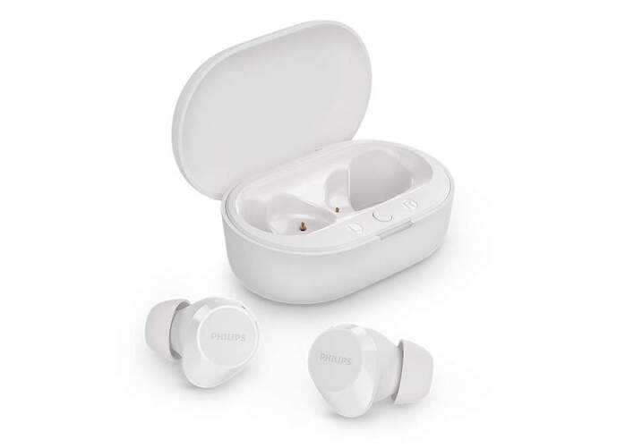Auriculares Philips TAT1209WT Blanco - Bluetooth 5.3, True Wireless Stereo, Aut. 18 h, 20-20000 Hz