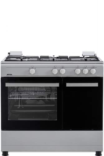 Cocina Artica AKF9060IX Inox - 90x60 cm, 5 fuegos, función Wok