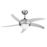 Ventilador de techo Tristar VE5815 - 112 cm, 55 W, acero inoxidable,  mando distancia