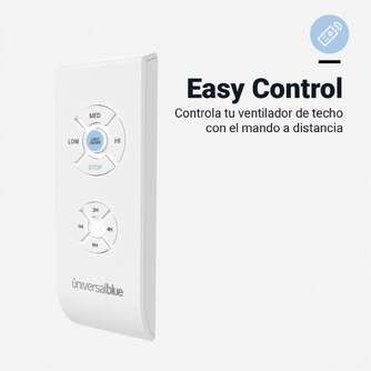 VENTILADOR TECHO U.BLUE MISTRAL 3042 106CM LUZ