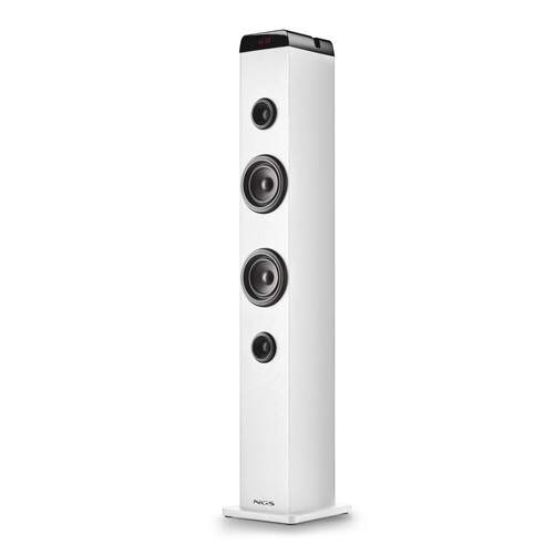 Torre de Sonido NGS SkyCharm Pro - 50 W (25 W RMS), Bluetooth 5.4, Blanco